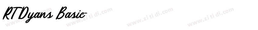 RT Dyans Basic字体转换